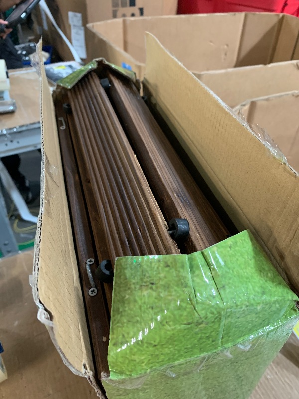 Photo 1 of RELIANCER 8' Wooden Garden Pathway,Outdoor Roll Out Cedar Straight Walkway,Patio Path Decorative Garden Boardwalk Walkways,Weather-Resistant Roll Up Beach Wood Road Floor,Wedding Party Pathways