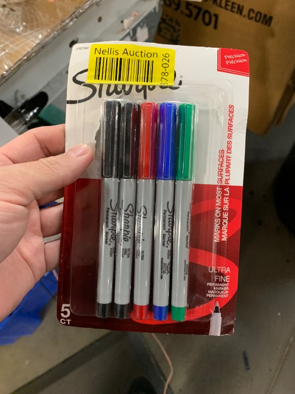 Photo 1 of  Sanford Sharpie Ultra Fine Point Color Assortment 5/Pkg-Red Blue Green 2 Black 