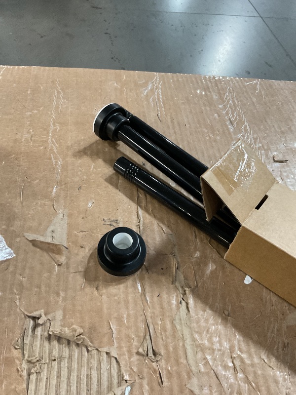 Photo 1 of (incomplete)(sold for parts) AIZESI Black Spring Tension Rod No Drilling 28-50Inch,Tension Curtain Rod Non-Slip,Bathroom Spring Curtain Rod Non-Rust