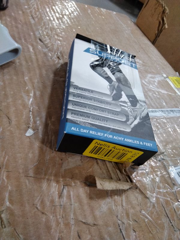 Photo 1 of (PARTIAL SET) (STRAP ONLY) (USED/FAIR) ABIRAM Foot Sleeve (Pair) with Compression Wrap, Ankle Brace For Arch, Ankle Support, Football, Basketball, Volleyball, Running, For Sprained Foot, Tendonitis, Plantar Fasciitis