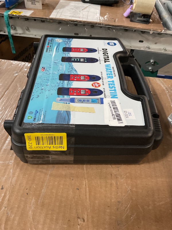 Photo 1 of ITS 486201-KM Pool Exact EZ Photometer Master Pool Test Kit | 10 Parameters - F/C/T Chlorine, pH, Alkalinity, Calcium, Cyanuric, Copper, Salt, & Phosphate | 25 Tests All Parameters | NSF Certified