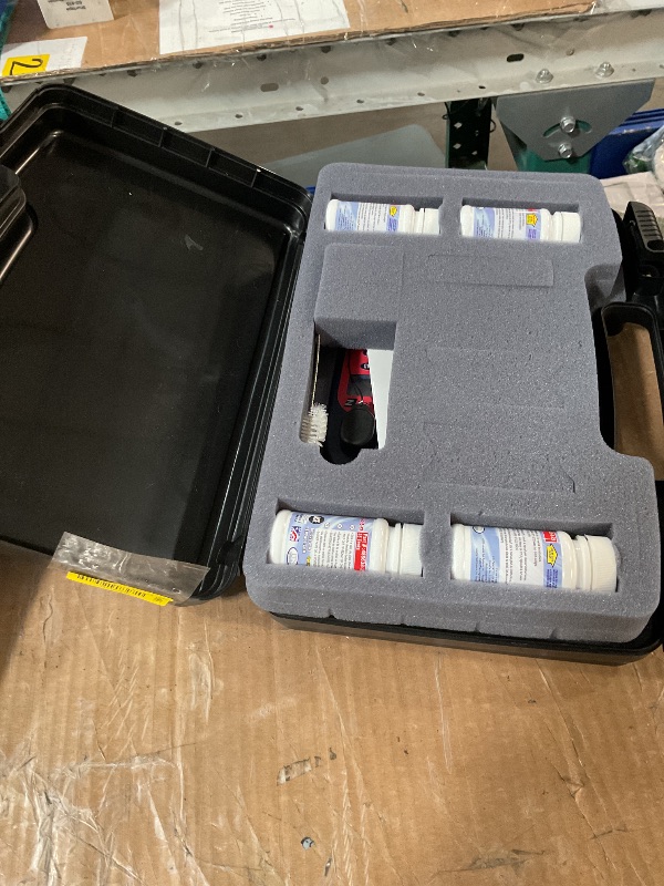 Photo 1 of ITS 486201-KM Pool Exact EZ Photometer Master Pool Test Kit | 10 Parameters - F/C/T Chlorine, pH, Alkalinity, Calcium, Cyanuric, Copper, Salt, & Phosphate | 25 Tests All Parameters | NSF Certified
