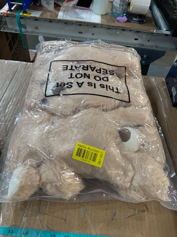 Photo 1 of 12 Pack Teddy Bears Bulk 13.5 inch Small Teddy Bear Stuffed Bears for Baby Shower Centerpiece Decorations for Christmas Valentine's Mother's Day for Kids or Adults (12 Light Brown)