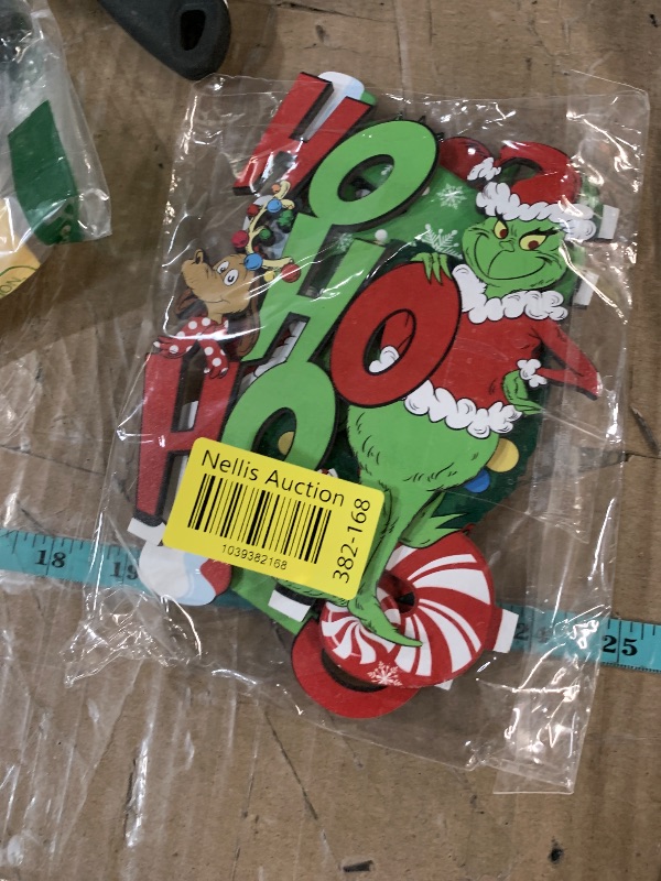 Photo 1 of 3 Pieces Christmas Table Signs Decorations, Merry Christmas Wooden Centerpiece Ornaments, Joy Wood Desktop Signs Decor for Kitchen Home Winter Whoville Xmas Holidays Theme Party Supplies