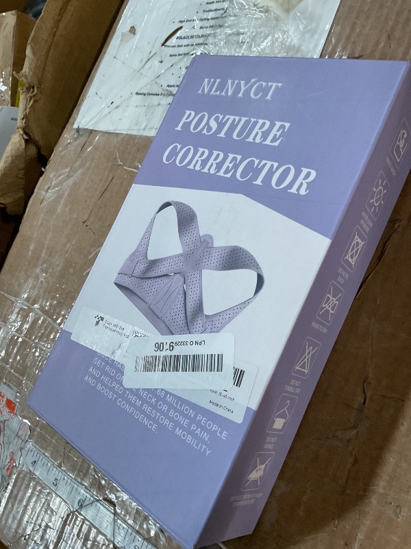 Photo 1 of (USED/FAIR) NLNYCT Posture Corrector For Women, Adjustable Back Brace For Posture, Back Posture Corrector Providing Pain Relief From Lumbar, Neck, Shoulder, And Clavicle, Back (L/XL Upper Waist 35-45 Inch)