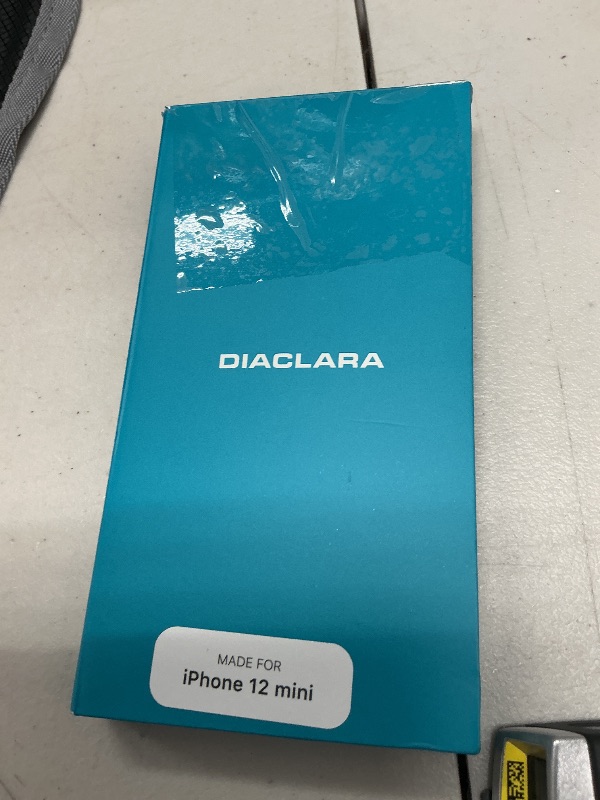 Photo 1 of Diaclara Designed for iPhone 12 Mini Case, Full Body Rugged with Built-in Touch Sensitive Anti-Scratch Screen Protector, Soft TPU Bumper Case for iPhone 12 Mini 5.4" (Blue and Clear)