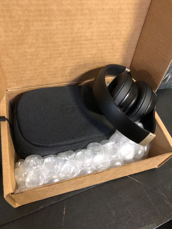 Photo 1 of Beats Solo 4 - Wireless Bluetooth On-Ear Headphones, Apple & Android Compatible, Up to 50 Hours of Battery Life - Black & Gold