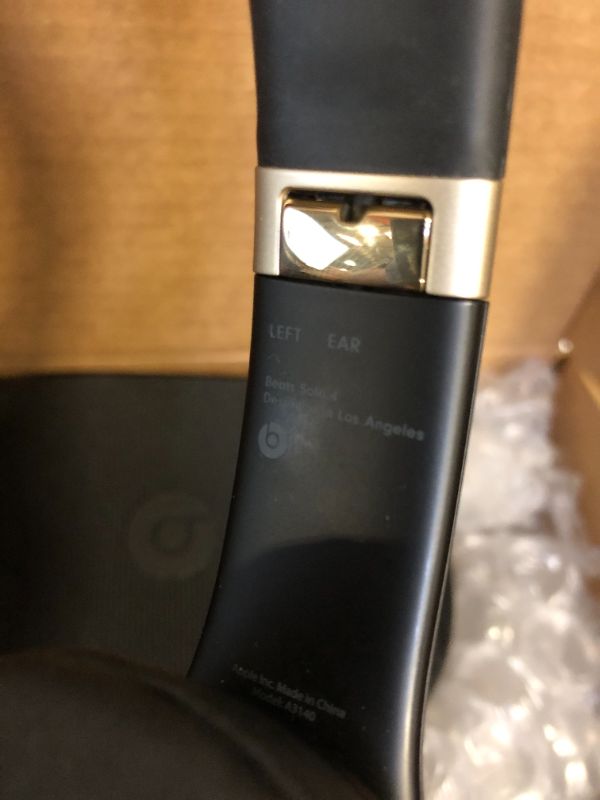 Photo 1 of Beats Solo 4 - Wireless Bluetooth On-Ear Headphones, Apple & Android Compatible, Up to 50 Hours of Battery Life - Black & Gold