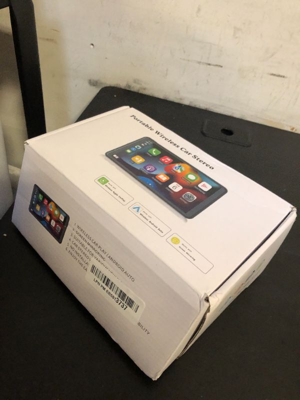 Photo 1 of Wireless CarPlay Screen for Car, 7" HD Portable Stereo Touchscreen with Apple CarPlay & Android Auto, CarPlay Screen with Backup Camera, Mirror Link, Bluetooth, Navigation for All Vehicle