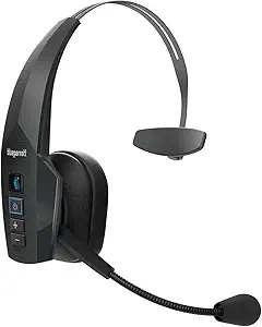 Photo 1 of BlueParrott B350-XT Mono Bluetooth Wireless Headphones 96% Noise Canceling Over Head Trucker Headset with Mic, Adjustable Lightweight Headband, IP54-Rated Protection, 24 hrs. Talk Time, Black