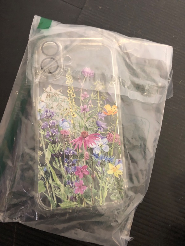 Photo 1 of bicol for iPhone 16 Plus Case with Screen Protector, Enhanced Camera Protection, Crystal Clear Cover with Fashionable Designs for Girls Women, Slim Fit Protective Phone Case, Blooming Flowers