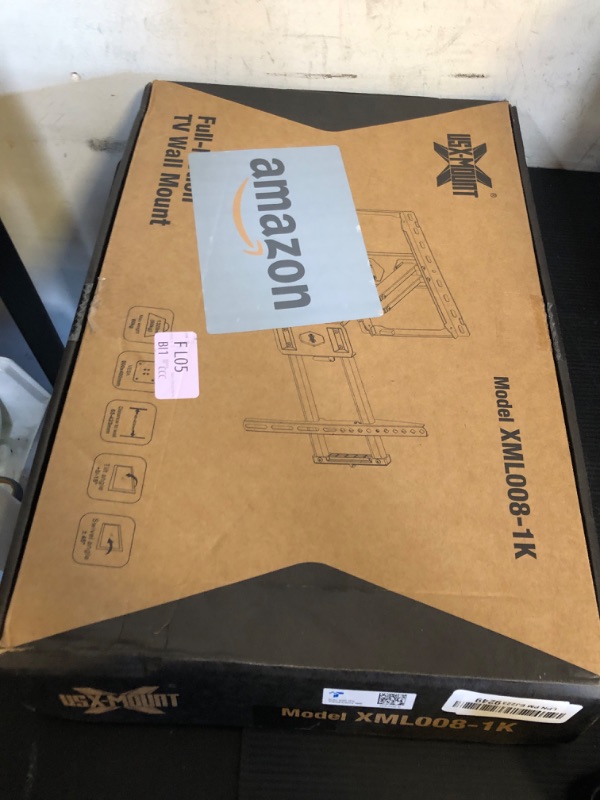 Photo 1 of USX Mount Full Motion TV Wall Mount for Most 42-86 inch Flat Screen/LED/4K, TV Mount Bracket Dual Swivel Articulating Tilt 6 Arms, Fits 8” 12” 16" Wood Studs,Max VESA 600x400mm, Holds up to 132lbs