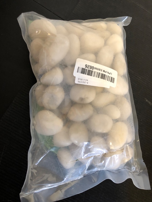 Photo 1 of FANTIAN 5 lbs White River Rocks, Polished Pebbles for Indoor Plants, 1-2 inch Decorative White Stones for Plants Vase Aquarium Fish Tank and Outdoor Garden Landscaping Rocks