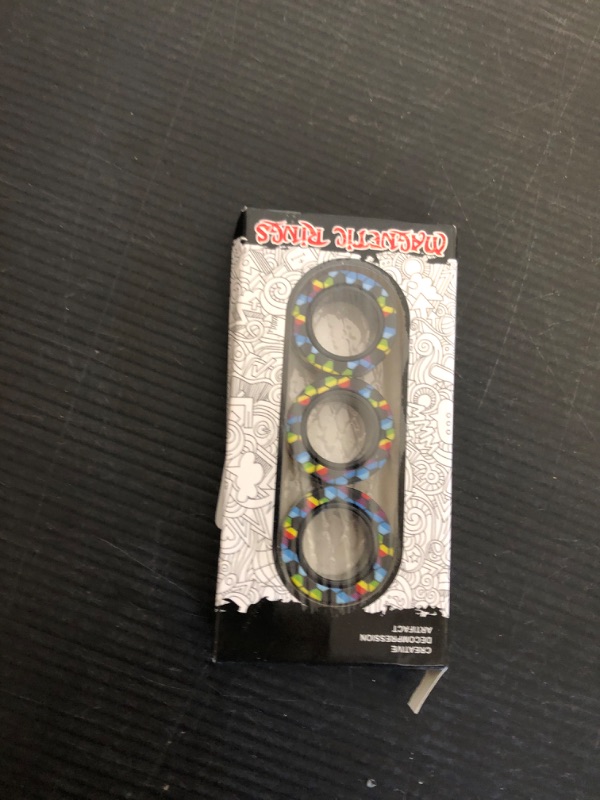 Photo 1 of Magnetic Fidget Spinner Rings - Anxiety Relief Adult Toys, ADHD Therapy Magnets for Teens and Kids (3PCS)