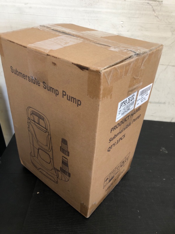 Photo 1 of Sump Pump Submersible Water Pump 1HP 4500 GPH Portable Transfer Water Pump Utility Pump for Pool Draining Basement