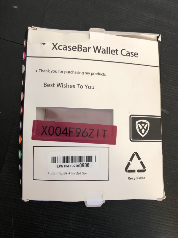 Photo 1 of XcaseBar Compatible with Samsung Galaxy S25 Wallet case with Zipper Credit Card Holder?RFID Blocking?,Flip Folio Book PU Leather Phone case Shockproof Cover Women Men for Samsung S25 case Wine Red
