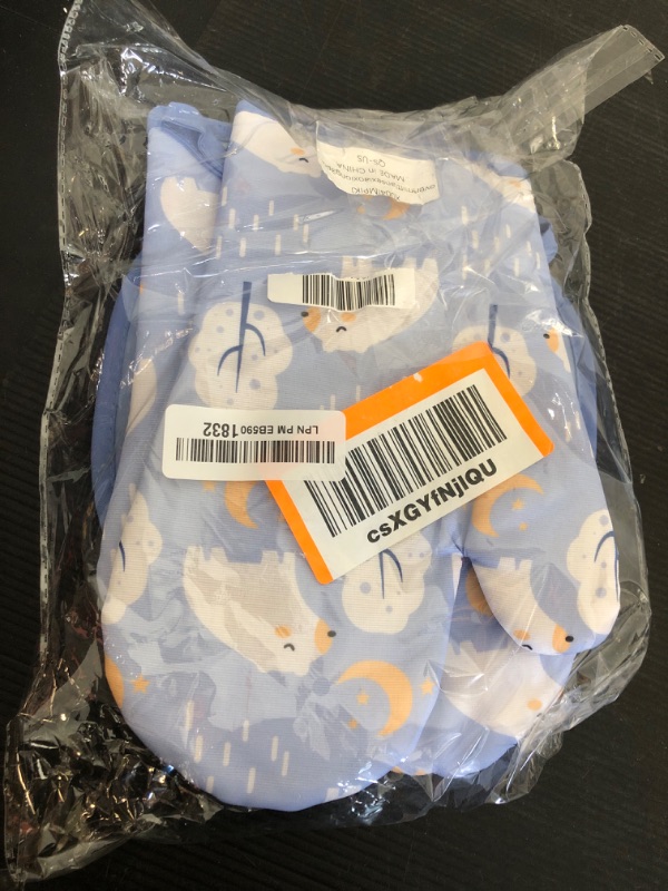Photo 1 of BREENHILL Oven Mitts and Pot Holders Set, Blue Bear 3 Count, Heat Resistant Cotton Oven Mitts Gloves with Non-Slip Silicone Texture for Kitchen Home Barbecue