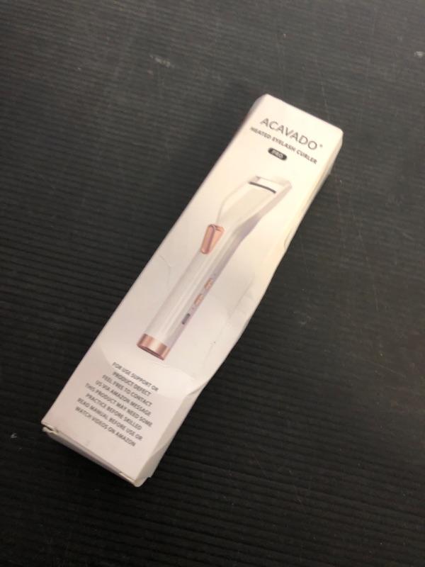 Photo 1 of Heated Eyelash Curler Premium PRO - Fast Heat up in 8s - 24 Hours Long Lasting - Rechargeable Electric Eyelash Curler with Type-C, Innovative L Silicone, 2 Heat Modes, Anti-Burn Eyelid, White-CB