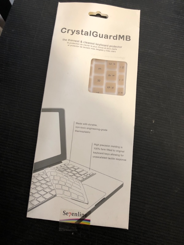 Photo 1 of Se7enline Compatible with MacBook Air Keyboard Cover 2018/2019/2020/2021/2022/2023/2024 for MacBook Air 13-Inch Touch ID with Retina Display M1 A2337/A2179 US Layout, Gold