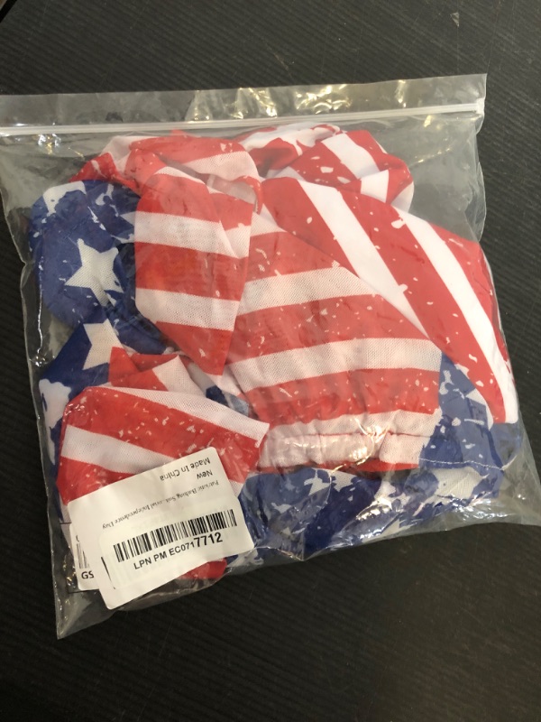 Photo 1 of Patriotic Bathing Suit for Girls 7T 8T Kids July 4th Bikini Swimsuit Blue Red White Swimwear Set with Kimono Cover Up for Holiday Memorial Independence Day