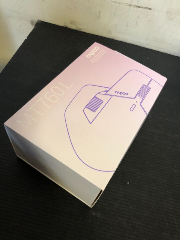 Photo 1 of Rapoo MT760 Multi-Device Wireless Mouse, Bluetooth 5.0 and 2.4G Multi-Mode Connection, Up to 4 Devices, 11 Programmable Buttons, 4K DPI, 90 Days Battery Life, PC, Matte Black