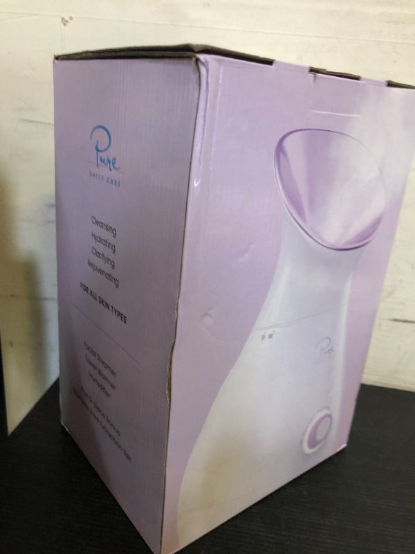 Photo 1 of NanoSteamer Large 3-in-1 Nano Ionic Facial Steamer with Precise Temp Control - Humidifier - Unclogs Pores - Blackheads - Spa Quality - Bonus 5 Piece Stainless Steel Skin Kit (Lilac)