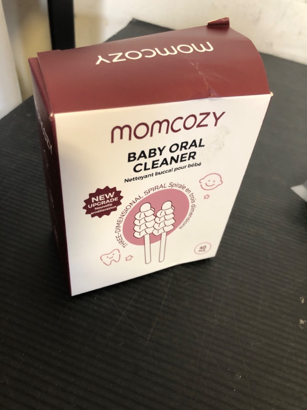 Photo 1 of Momcozy Baby Tongue Cleaner Gauze, Baby Toothbrush Disposable Oral Cleaner, Toddler Tooth Brush for Tooth Mouth Gum Clean, Infant Toothbrush Oral Cleaning Stick, Baby Oral Cleaner Newborn, 40 Count