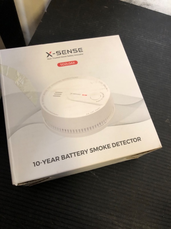 Photo 1 of X-Sense  Detector, 10-Year Battery Smoke Fire Alarm with Photoelectric Sensor, LED Indicator & Silence Button, 1-Pack