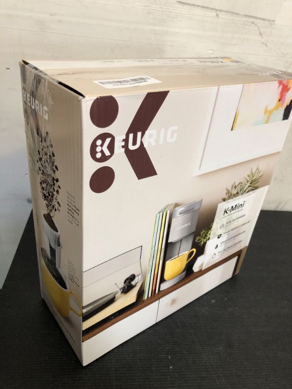 Photo 1 of Keurig K-Mini Single Serve K-Cup Pod Coffee Maker, 6 to 12oz Brew size, with Cord Storage, Perfect for Small Spaces, Studio Gray
