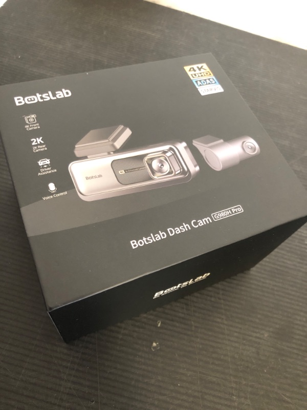 Photo 1 of BOTSLAB 4K+2K Dual Dash Cam Front and Rear, Dashcam with Voice Control, Sony IMX415, ADAS Driver Alerts, Starry Night Vision, 24/7 Parking Monitor, 5.8GHz WiFi & GPS, Free 64GB Card, Loop Recording