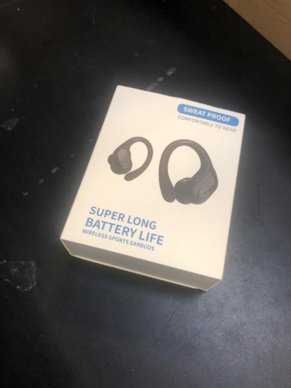 Photo 1 of Wireless Earbuds Bluetooth Headphones 80hrs Playback Ear Buds Power Display with Noise Canceling Mic Headsets for Sports/Workout/Running Black