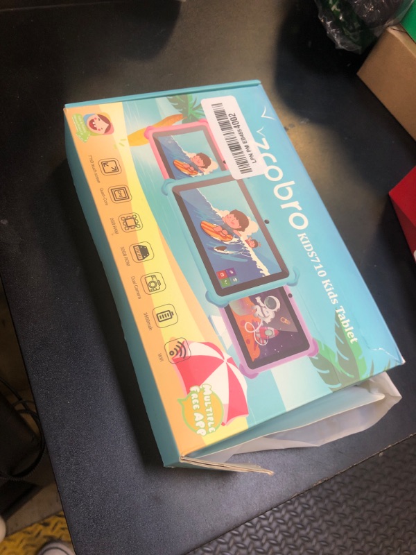 Photo 1 of Kids Tablet 7 inch Toddler Children's Learning Tablet with WiFi Durable Case 32GB Android System WiFi YouTube, GMS, Parental Control, Dual Camera for Boys Girls Educational Games Preinstalled, Blue