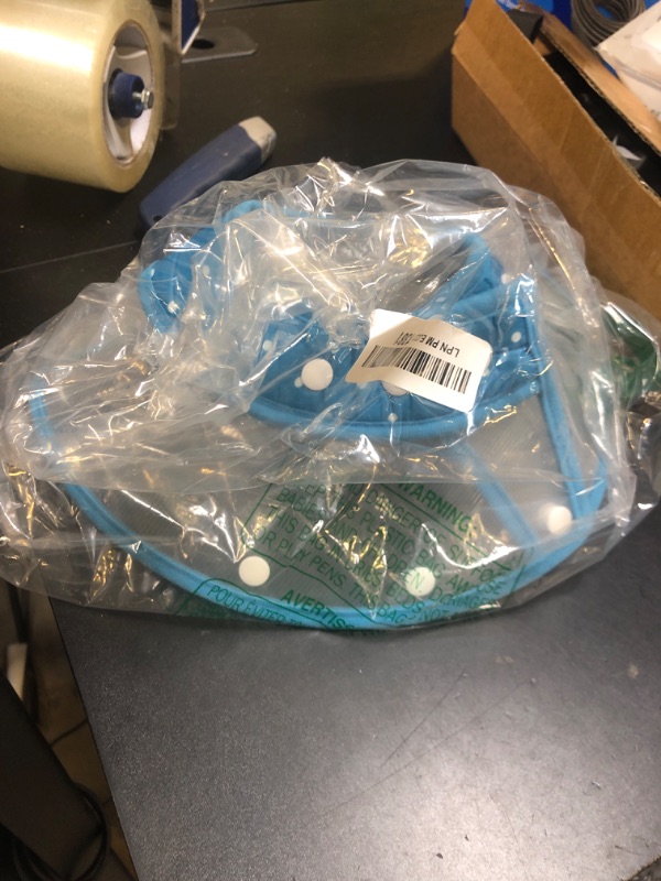 Photo 1 of Vivifying Dog Cones for Small Dogs, Adjustable 5.7-8in Pet Cone, Lightweight Recovery Elizabethan Collar for Cats, Puppies and Mini Dogs (Blue)
