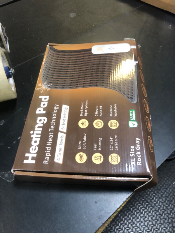 Photo 1 of Heating Pad for Back, Neck, Shoulder Pain & Cramps Relief, Electric Heating Pad with 6 Heat Settings, Auto-Off, Moist Dry Heat Options, Fathers Day for Dad Husband, Mens Gifts for Dad Husband Him