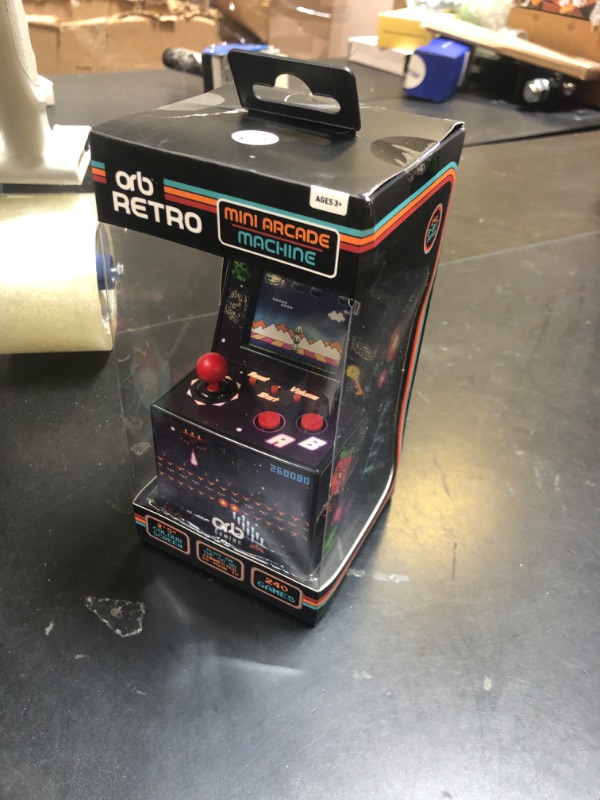 Photo 1 of Thumbs Up Mini Arcade Machine, 240 in-Built Games, 8-Bit Retro Arcade Games, 2.5” Full Colour Screen, 8-Way Joystick, 2 Buttons, Volume Control