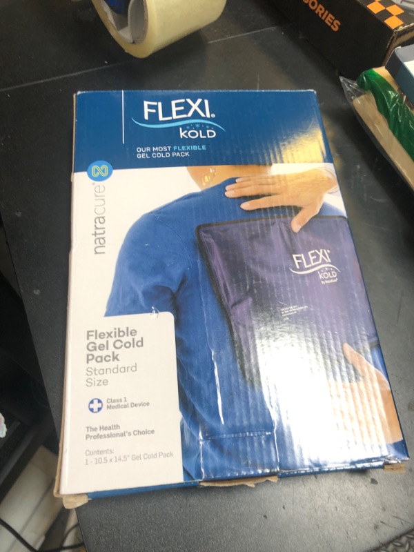 Photo 1 of FlexiKold Gel Ice Packs (Standard Large: 10.5" x 14.5") for Injuries Reusable, Back Pain Relief, Knee Wrap, After Surgery, Ice Pack for Knee, Shoulder - 6300-COLD by NatraCure