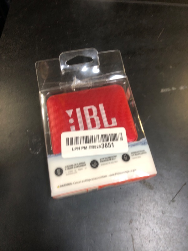Photo 1 of JBL GO2 - Waterproof Ultra Portable Bluetooth Speaker - Red