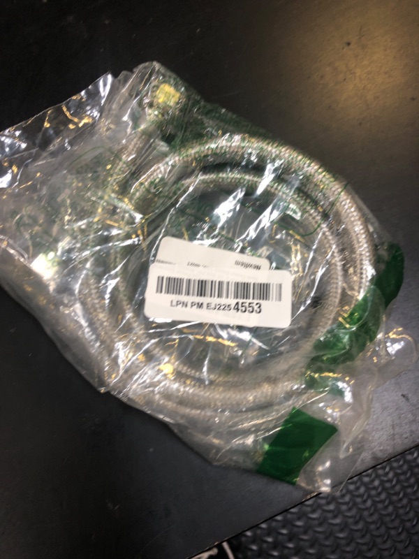 Photo 1 of Eastman 48 inch Steel-Flex Faucet Connector, 1/2 Inch FIP x 1/2 Inch FIP, Braided Stainless Steel Faucet Supply Line, 48021