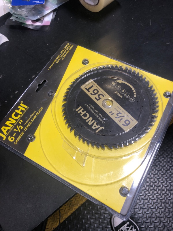 Photo 1 of 2Pack 6.5-Inch 56T Track Saw Blade, Ultra High Efficiency, Ultra Fine Finishing, 1.5mm Thin-Kerf, Compatible with Makita Plunge Saw, DEWALT Tracksaw, Wen Track Saw