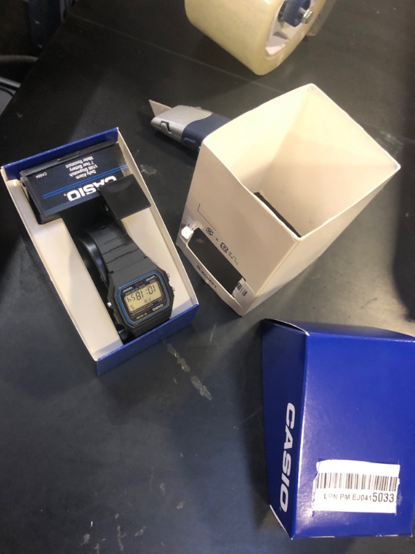 Photo 1 of Casio F91W Digital Sports Watch, Black, 1 Count (Pack of 1), Strap
