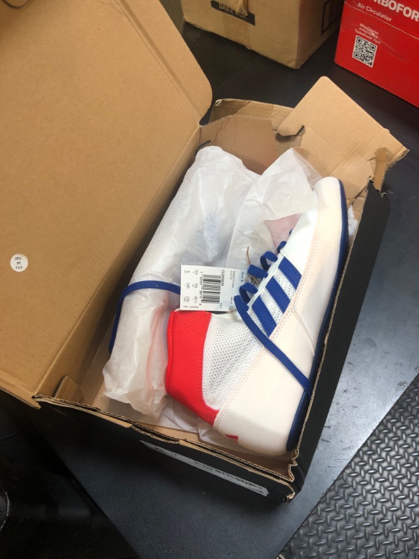 Photo 1 of Adidas HVC Wrestling Shoe, White/Blue/Red, 6 US Unisex Little Kid