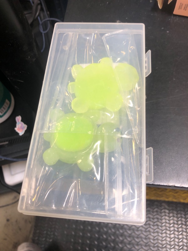 Photo 1 of 2pcs Glowing in The Dark Turtle Squeeze Toy, Slow Rising Kawaii Stress Fidget Squishy Turtle Toys Soft Sensory Mochi Toy Cute Animals Novelty Party Favors for Kids Adults Relaxing (Green)