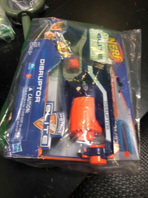 Photo 1 of NERF Disruptor Elite Blaster - 6-Dart Rotating Drum, Slam Fire, Includes 6 Official Nerf Elite Darts - for Kids, Teens, Adults (Amazon Exclusive)
