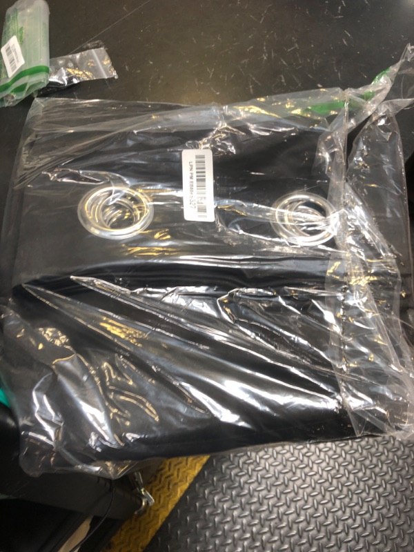 Photo 1 of NICETOWN Window Curtains Blackout Drapes - Black Energy Saving Blackout Draperies for Bedroom/Living Room (2 Panels, 52 inches Wide by 45 inches Long)