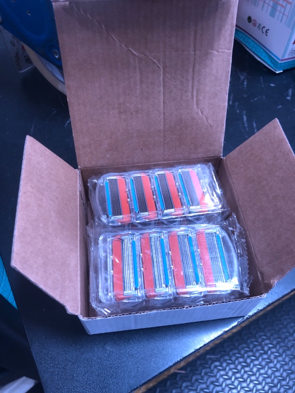 Photo 1 of 16 Count Razor Blade Shaving 5, Orange New Version