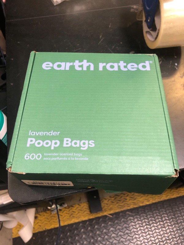 Photo 1 of Earth Rated Dog Poop Bags Value Pack, Leak-Proof and Extra-Thick Pet Waste Bag for Big and Small Dogs, Refill Rolls, Lavender Scented, 600 Count