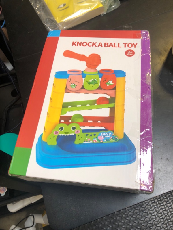 Photo 1 of JUKUDAHU Toddlers Toys for 3 4 5 Years Old Kids, Pound A Ball Toys Included 2 Hammer & 6 Balls, Montessori Toys for Kids, QU003B-1