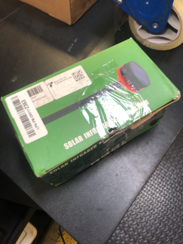 Photo 1 of HULPPRE Solar Outdoor Motion Sensor Alarm-Dog Barking&Gunshot Sound,130db Loud Noise Maker,Support Recording,13 Kinds of Sound Strobe Light with USB,Say Goodbye to The Intruders