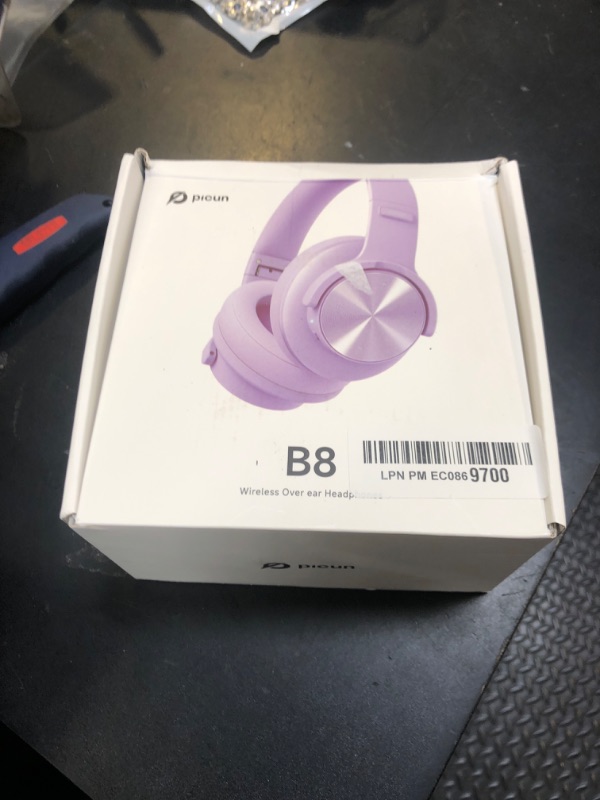 Photo 1 of Picun B8 Headphones Wireless Bluetooth, 120H Bluetooth Headphone Over Ear with 3EQ Music Modes, Hands-Free Calls, Deep Bass Headphones for Travel Home Office Cellphone PC (Purple)