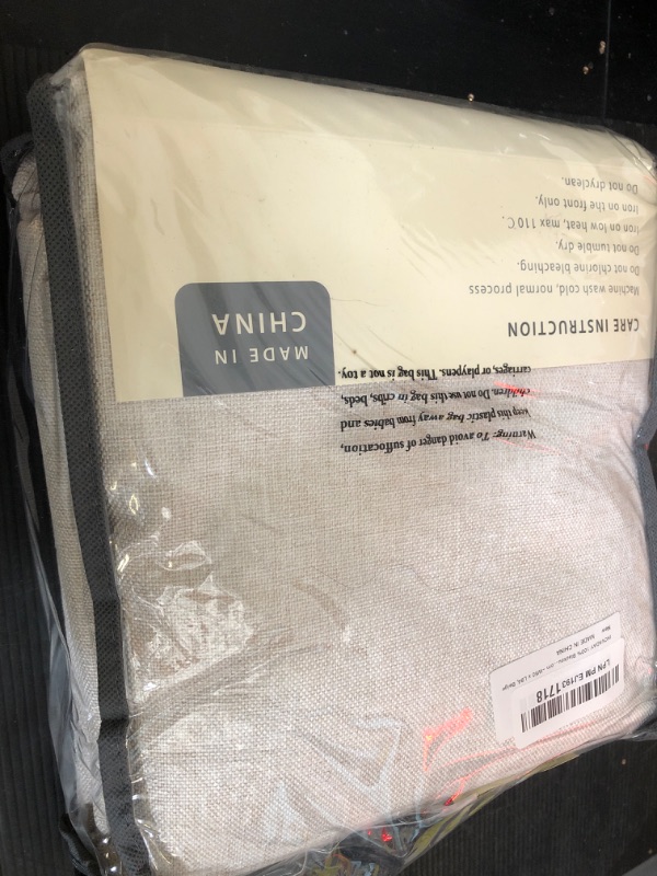 Photo 1 of INOVADAY 100% Blackout Curtains for Bedroom, Black Out Curtains 84 Inch Long, Clip Rings Linen Blackout Drapes, Thermal Insulated Room Darkening for Living Room, 2 Panels - Beige,W50xL84